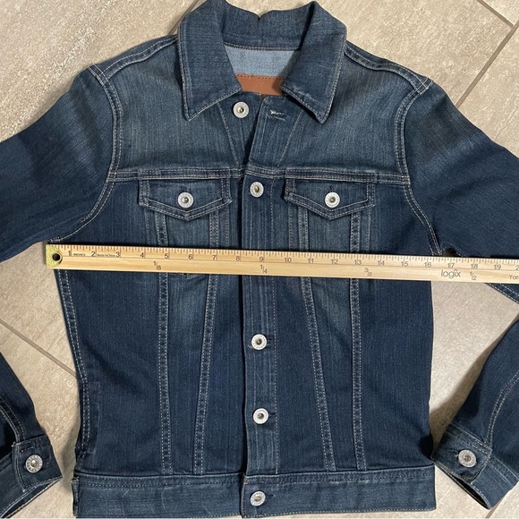 AG Adriano Goldschmied The Robyn Stretch Denim Jacket Dark Wash Size Small - Picture 9 of 12